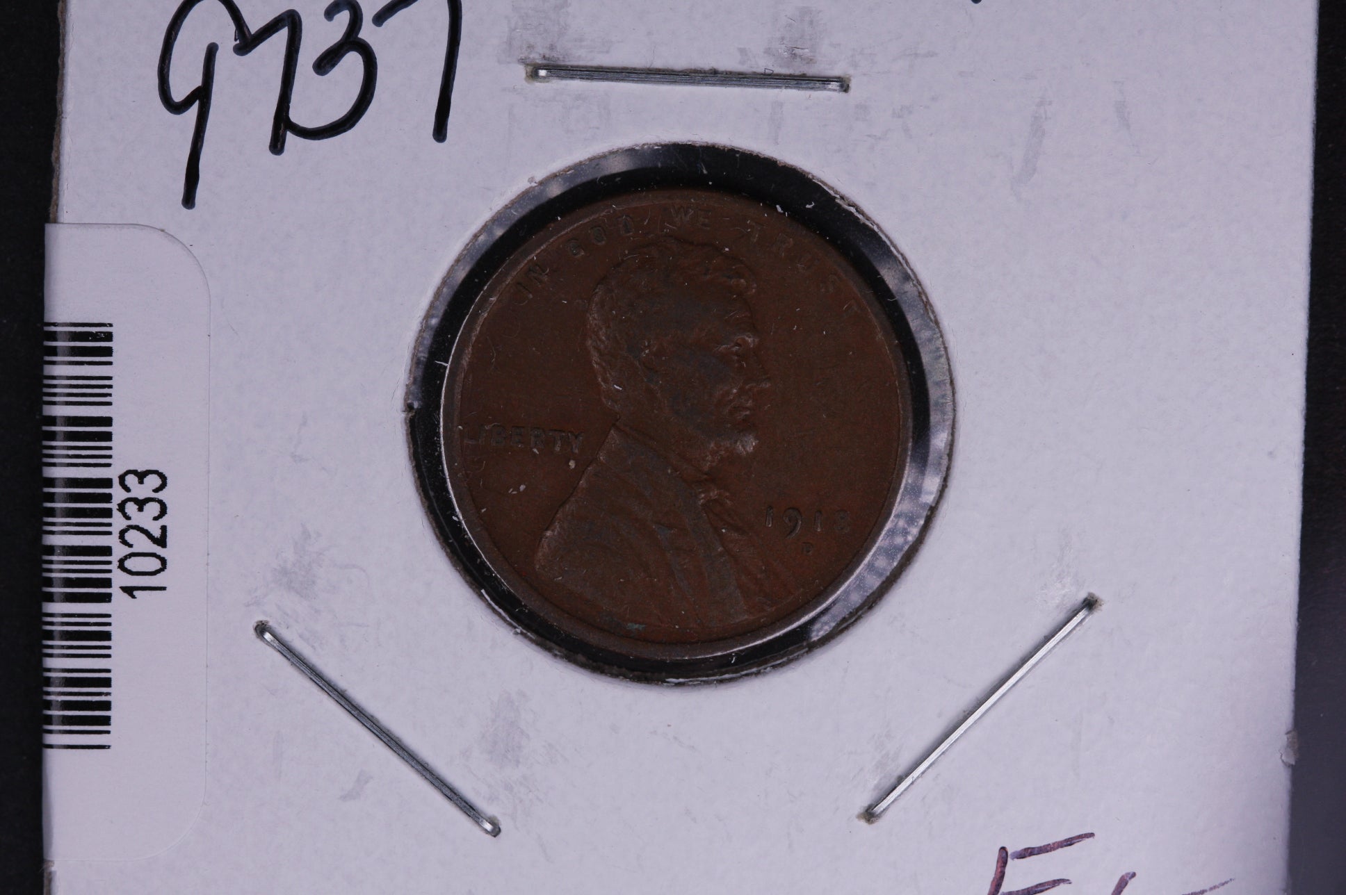 1918-D Lincoln Wheat Small Cent. Affordable Collectible Coin. Store # 10233