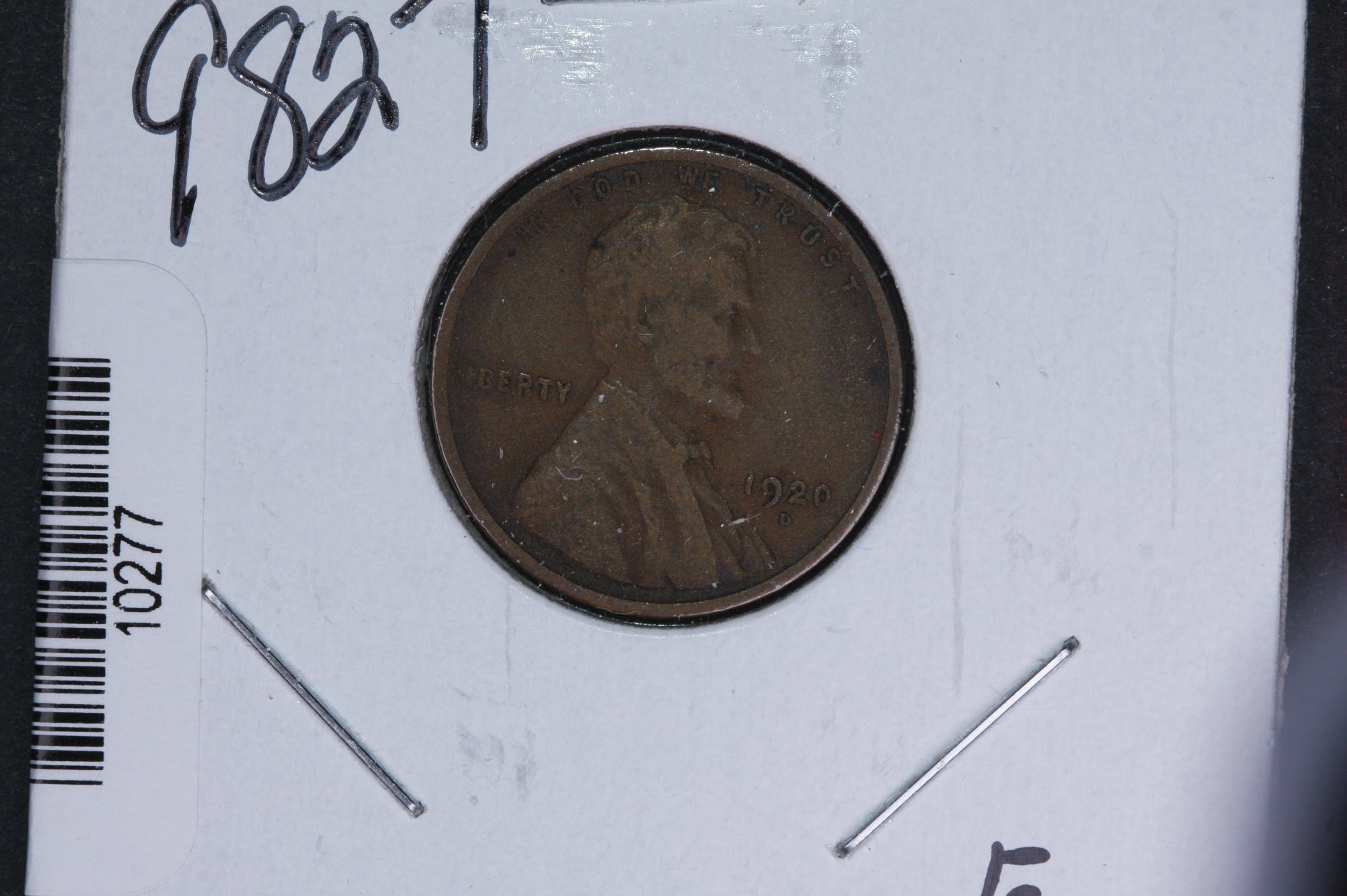 1920-D Lincoln Wheat Small Cent. Affordable Collectible Coin. Store # 10277