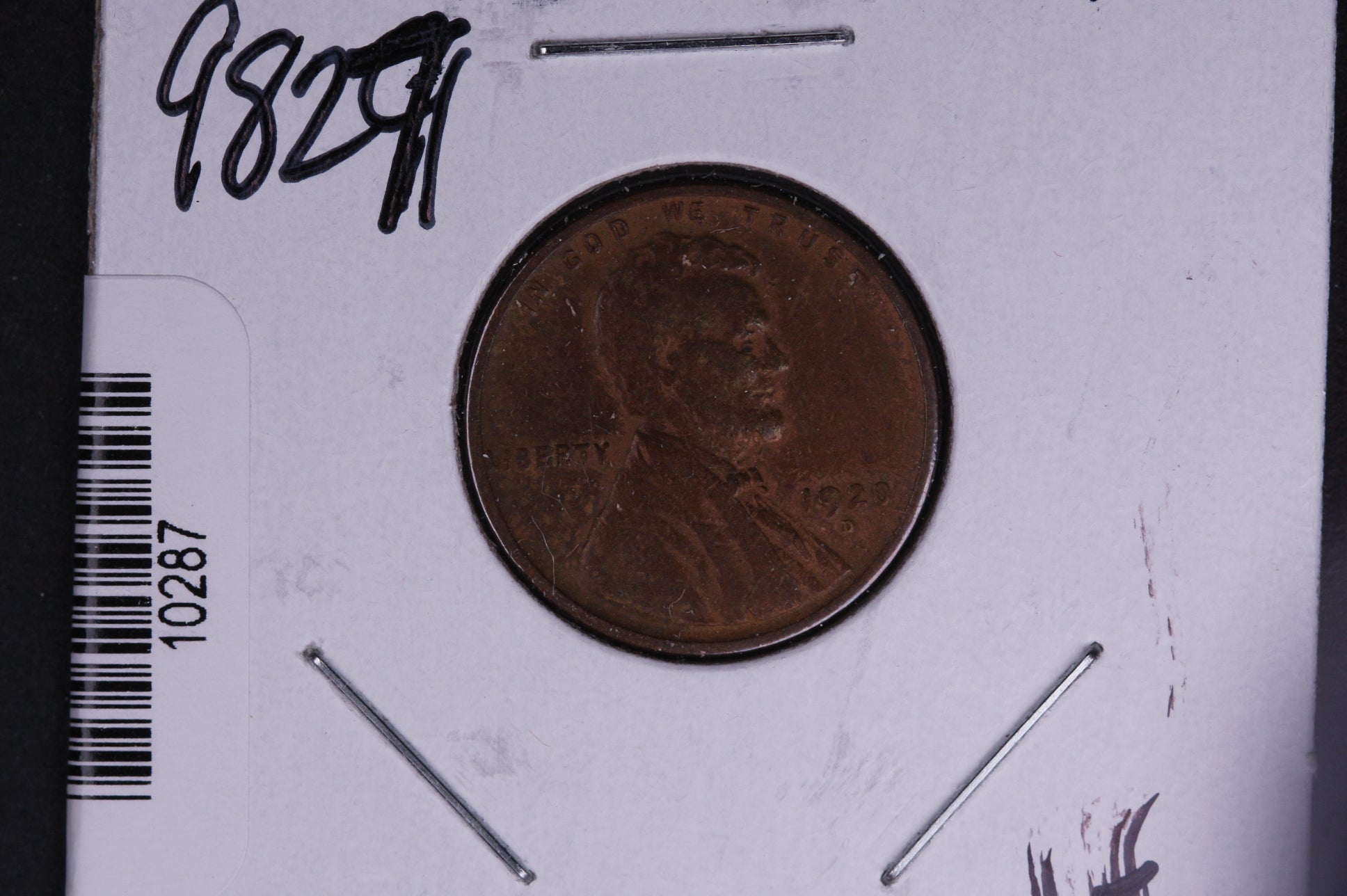 1920-D Lincoln Wheat Small Cent. Affordable Collectible Coin. Store # 10287