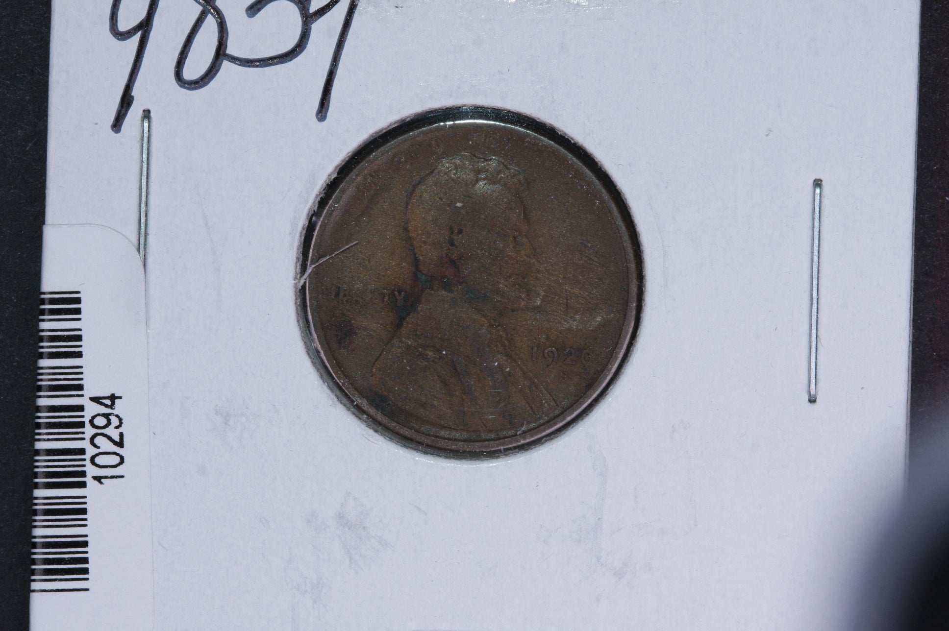 1920-S Lincoln Wheat Small Cent. Affordable Collectible Coin. Store # 10294