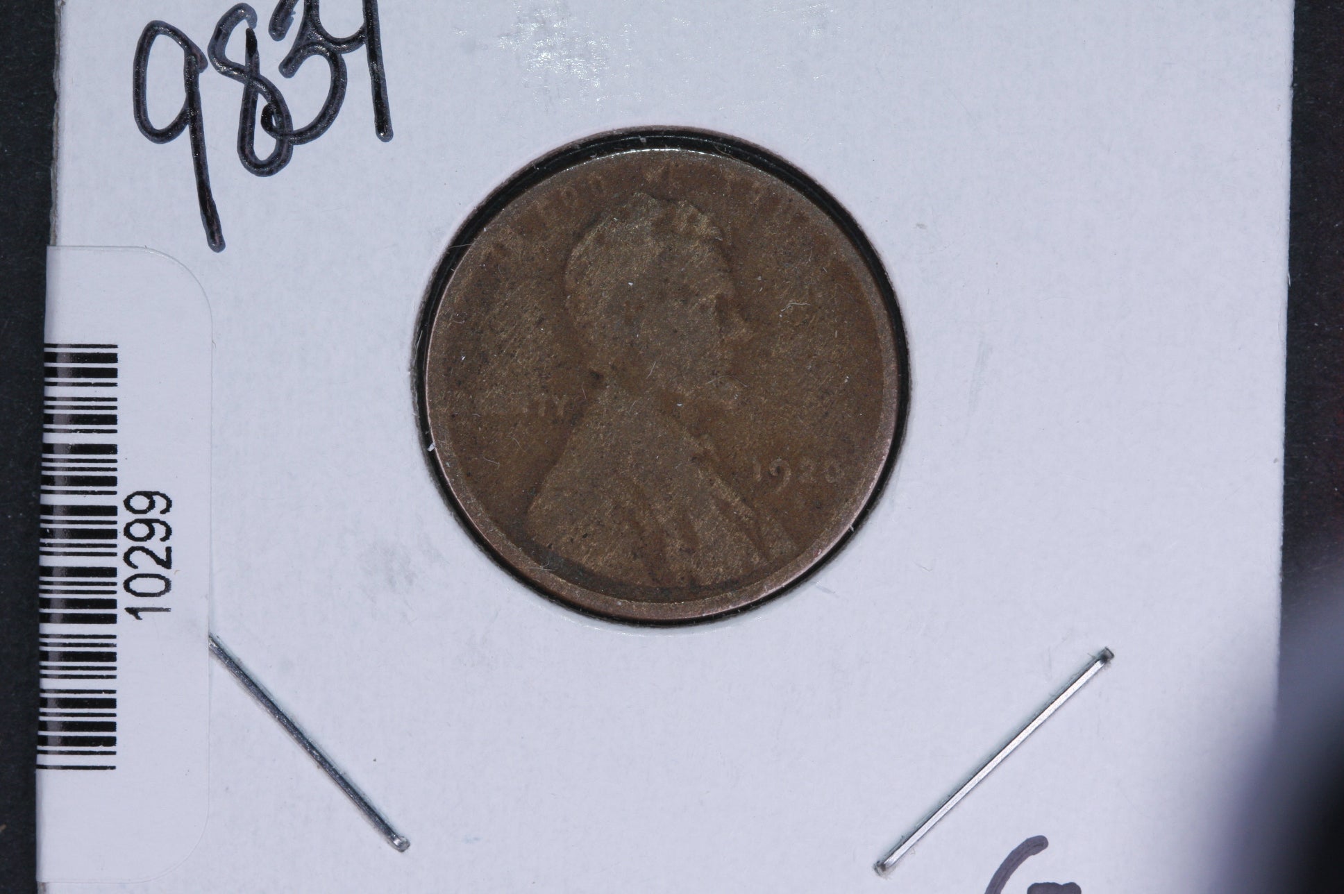 1920-S Lincoln Wheat Small Cent. Affordable Collectible Coin. Store # 10299
