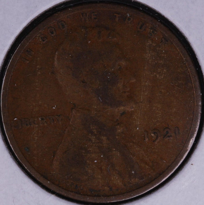 1921 Lincoln Cent, Fine Circulated Coin, Store #10302
