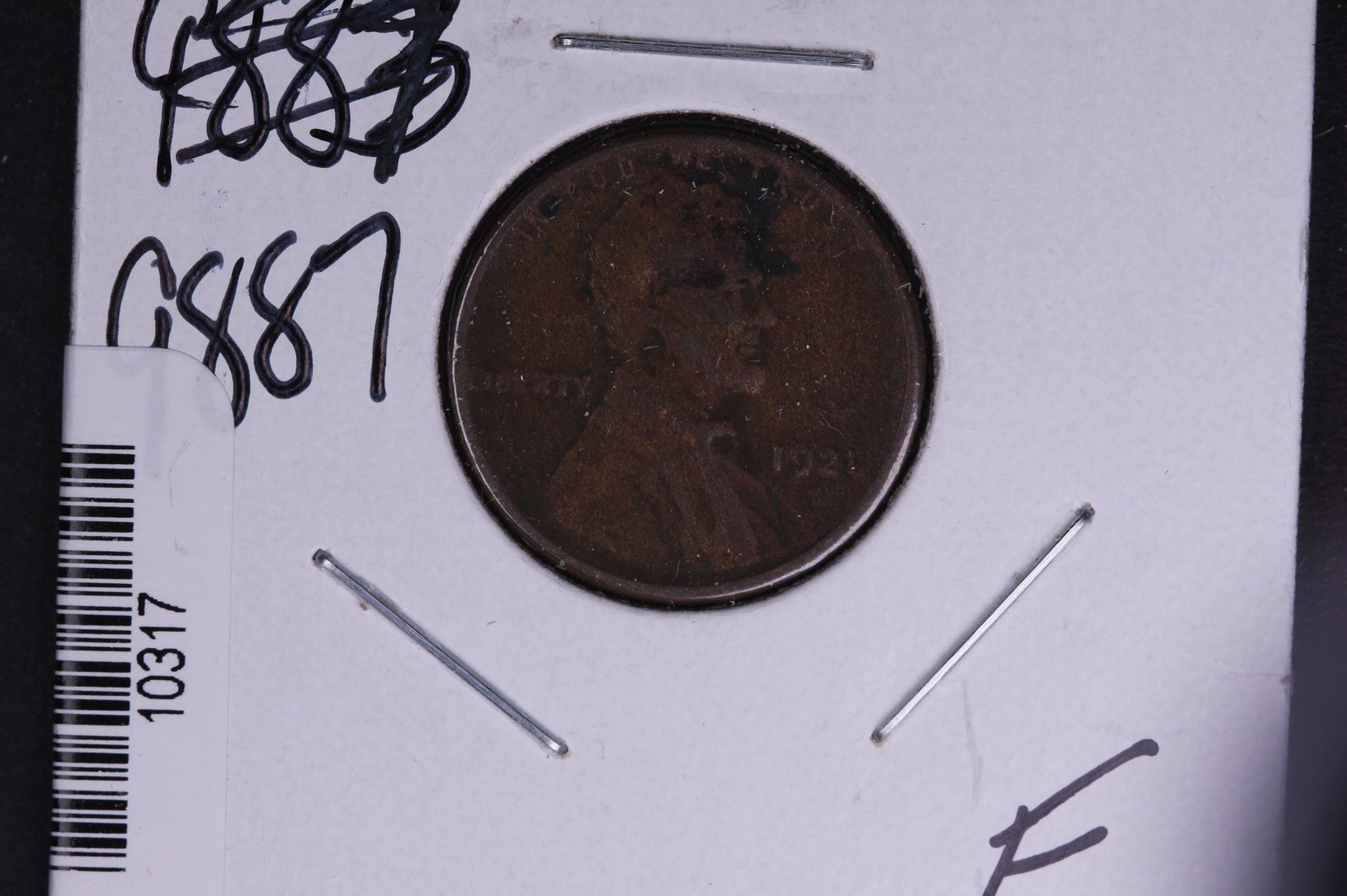 1921-S Lincoln Wheat Small Cent. Affordable Collectible Coin. Store # 10317