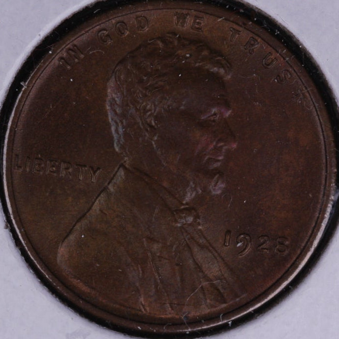 1928 Lincoln Cent, Mint State Uncirculated Coin, Store #10337