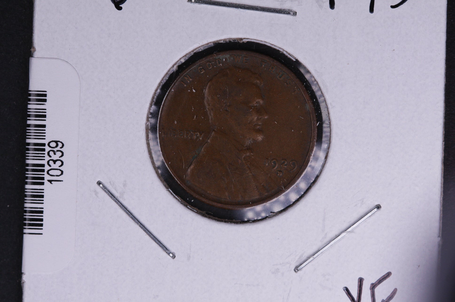 1929-D Lincoln Wheat Small Cent. Affordable Collectible Coin. Store # 10339
