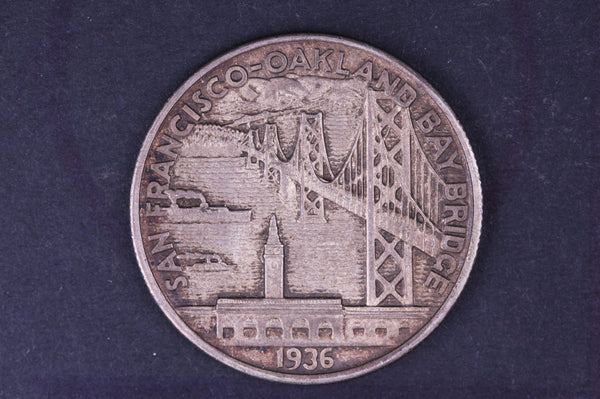 1936-S Bay Bridge Commemorative. Slightly Circulated. Store #10499