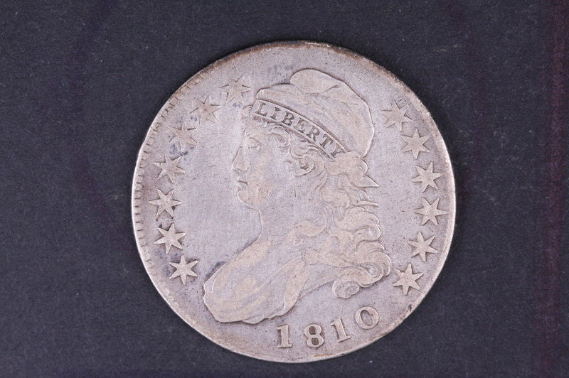 1810 Cap Bust Half Dollar. Very Fine Circulated Coin. Store