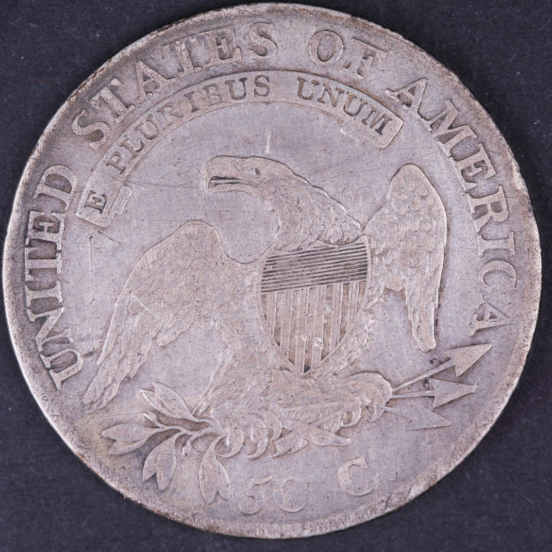 1810 Cap Bust Half Dollar. Very Fine Circulated Coin. Store #10505
