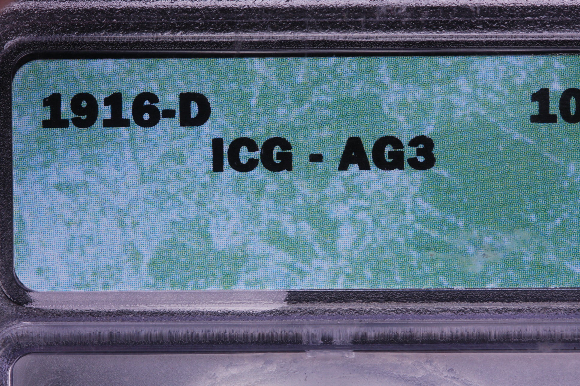 1916-D 10C Mercury Silver Dime, Key Date, ICG AG-3. Store #05522