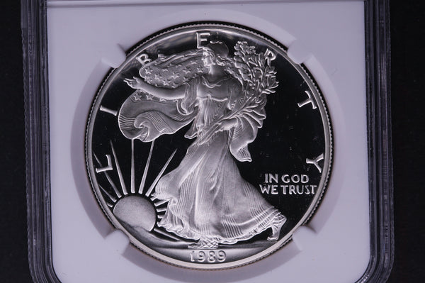 1989-S Silver Eagle $1. NGC Graded PF-69 Ultra Cameo.  Store #03487