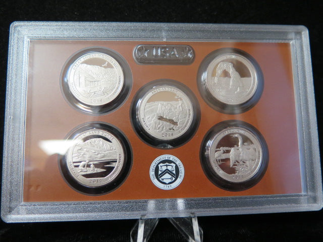 2014 Proof Set, 14 Coin Proof Set, Encased in Original Government Packaging.