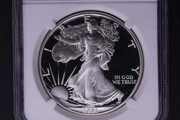 1991-S Silver Eagle $1. NGC Graded PF-69 Ultra Cameo. Store #03500