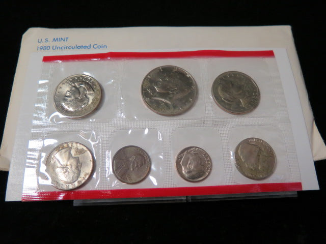 コレクション collectibles coins 1980 United States Uncirculated 13-Coin Mint Set