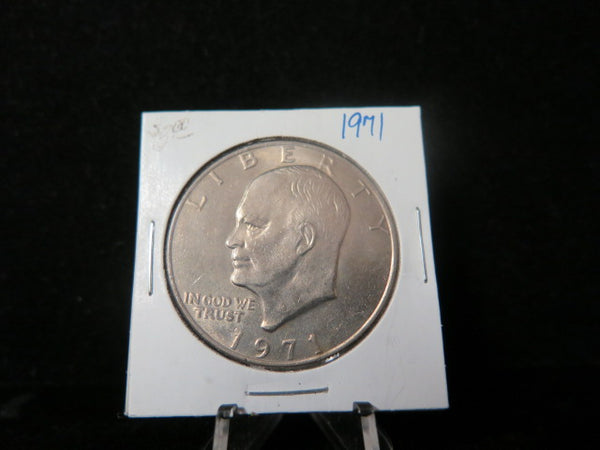 1971 Eisenhower Dollar. Un-Circulated Condition.  Removed from a U.S. Mint Set.