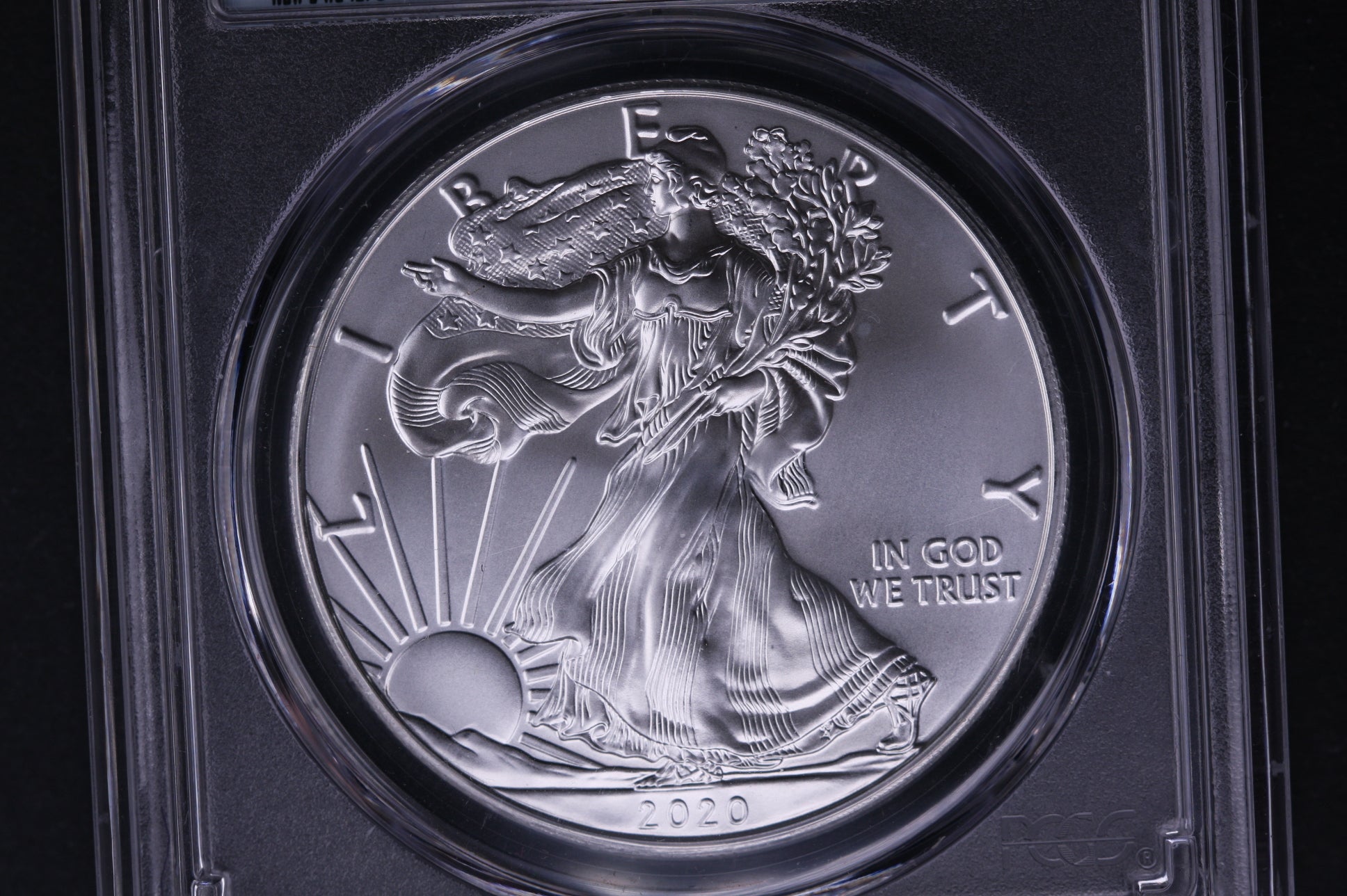 2020 American Silver Eagle, Gem Uncirculated, PCGS MS-70, Store #05524