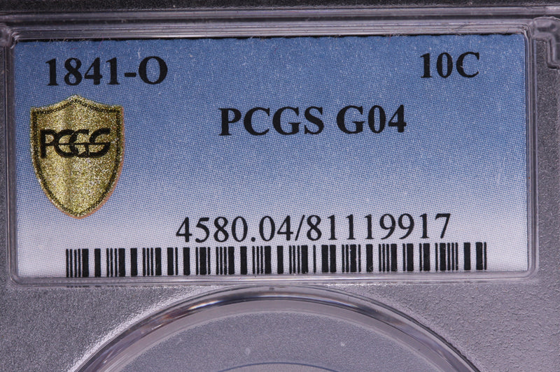 1841-O Seated Liberty Dime, PCGS G-04. Store