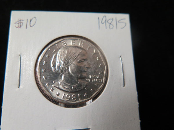1981-S Susan B. Anthony Dollar. Un-Circulated Coin.
