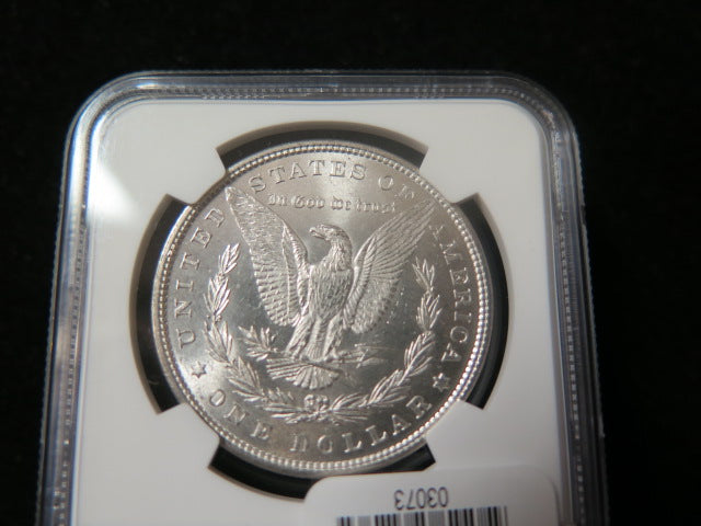 1879 Morgan Silver Dollar, NGC Graded MS 63. Store #03073