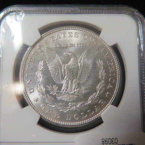 1880 Morgan Silver Dollar, NGC Graded MS 65 GEM Uncirculated. Store #03098