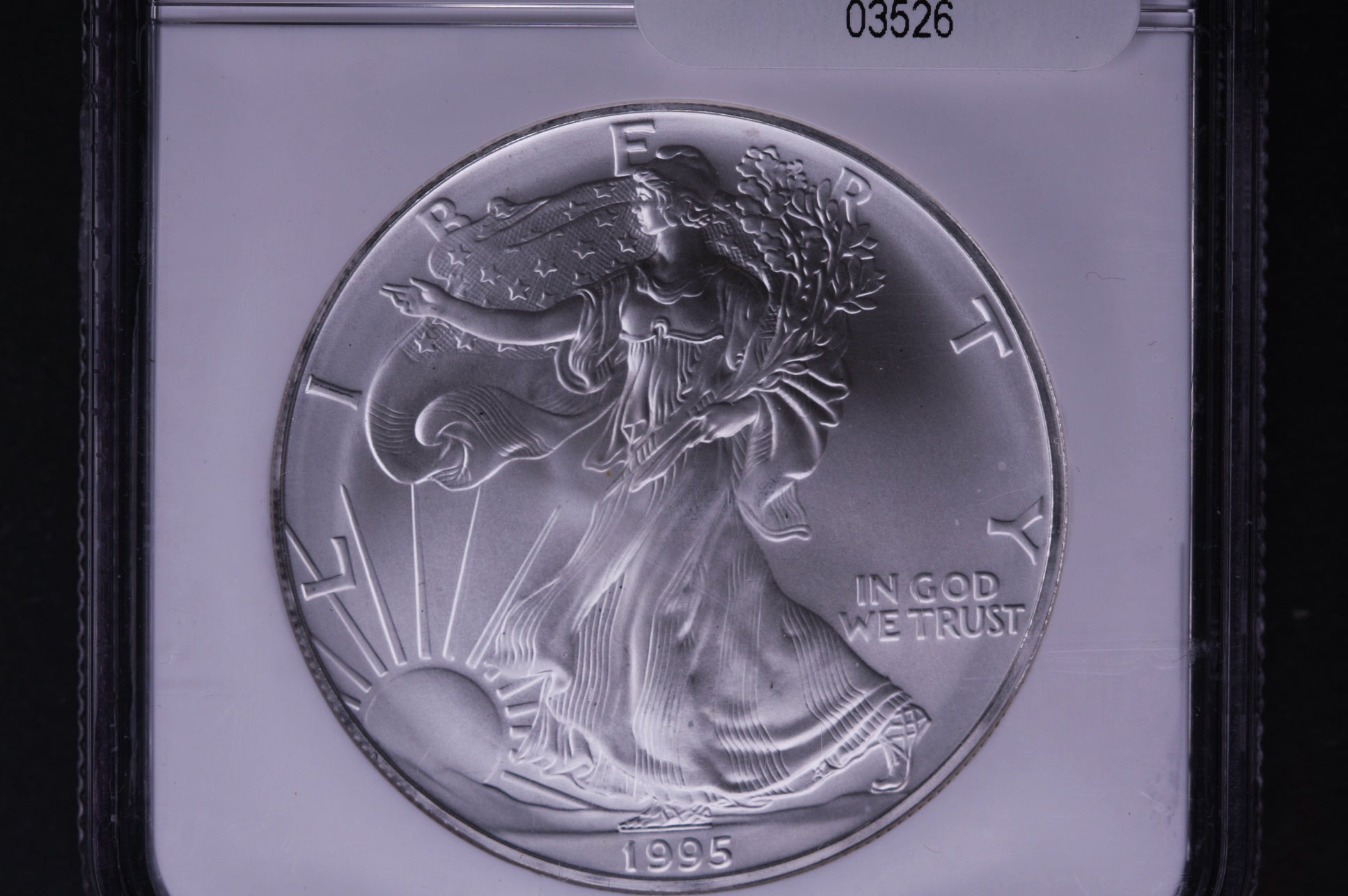 1995 Silver Eagle $1. NGC Graded MS-69 Un-Circulated. Store #AE0047