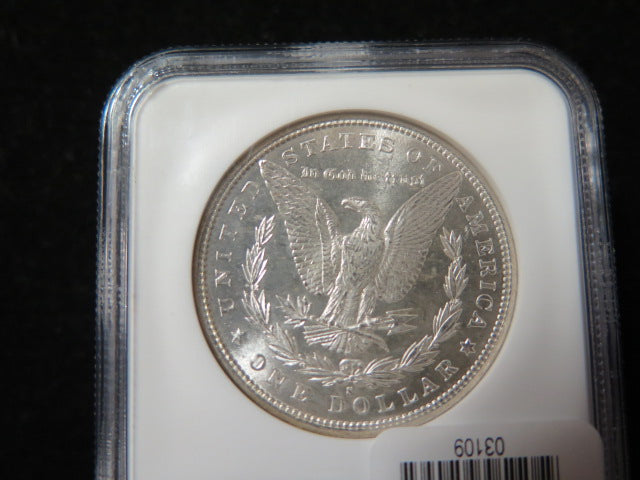 1881-S Morgan Silver Dollar, NGC Graded MS 64 UNC. Store #03109