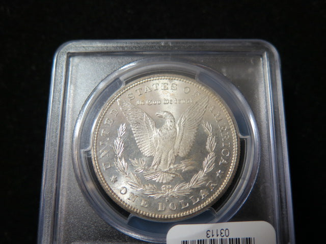 1881-S Morgan Silver Dollar, PCGS Graded MS 65 Uncirculated Coin. Store #03113