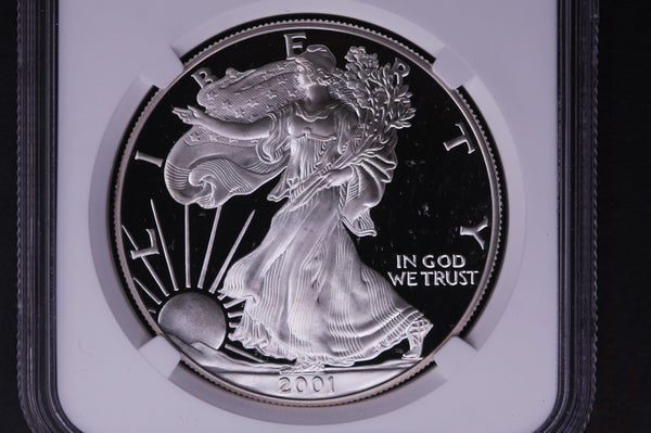 2001-W Silver Eagle $1. NGC Graded PF-70 Ultra Cameo. Store #03587