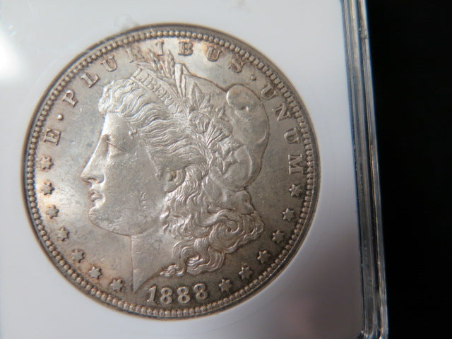 1888-S Morgan Silver Dollar, ANACS Graded MS 61. Store #03172