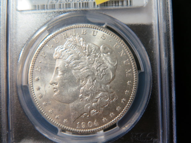 1904-O Morgan Silver Dollar, PCGS Graded MS 63 UNC. Store #03234
