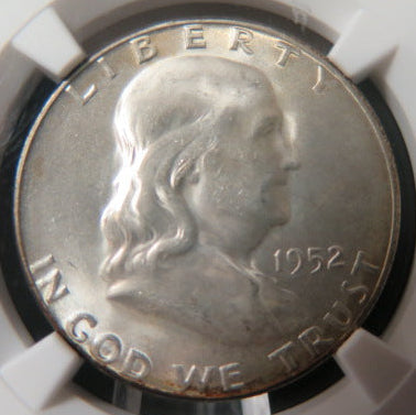 1952-S Franklin Half Dollar, NGC Graded MS 65 Un-Circulated. Store #03262