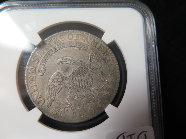1818/7 Capped Bust Half Dollar, NGC Graded XF 40 Circulated Coin. Store