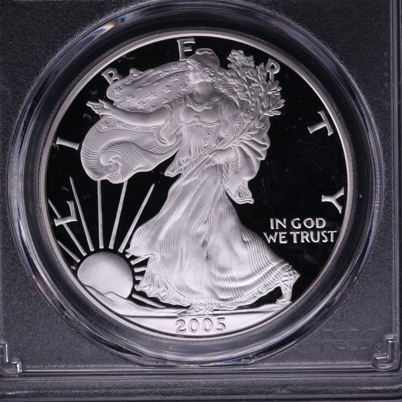2005-W Silver Eagle $1. PCGS Graded PR-69 DCAM. Store #AE0083