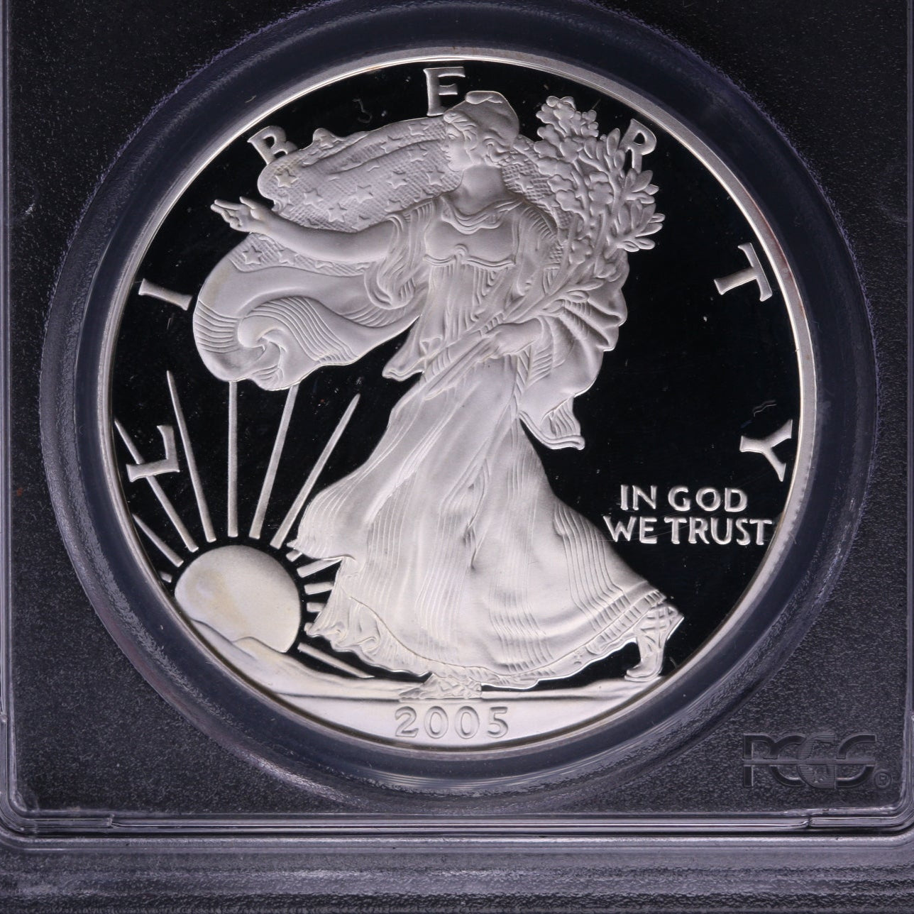 2005-W Silver Eagle $1. PCGS Graded PR-70 DCAM. Store #AE0081
