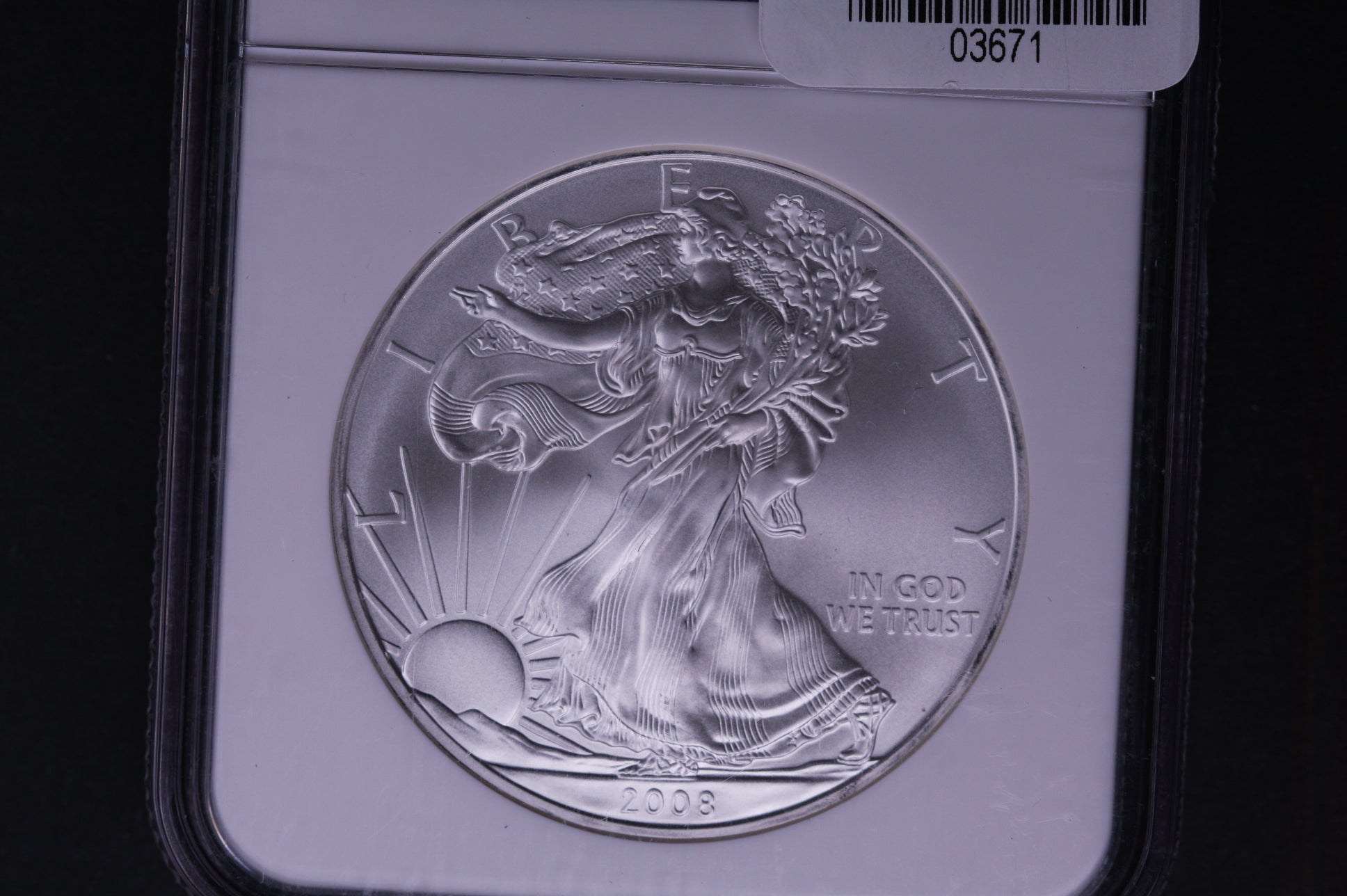 2008 Silver Eagle $1. NGC Graded MS-69 Early Releases. Store #AE0116