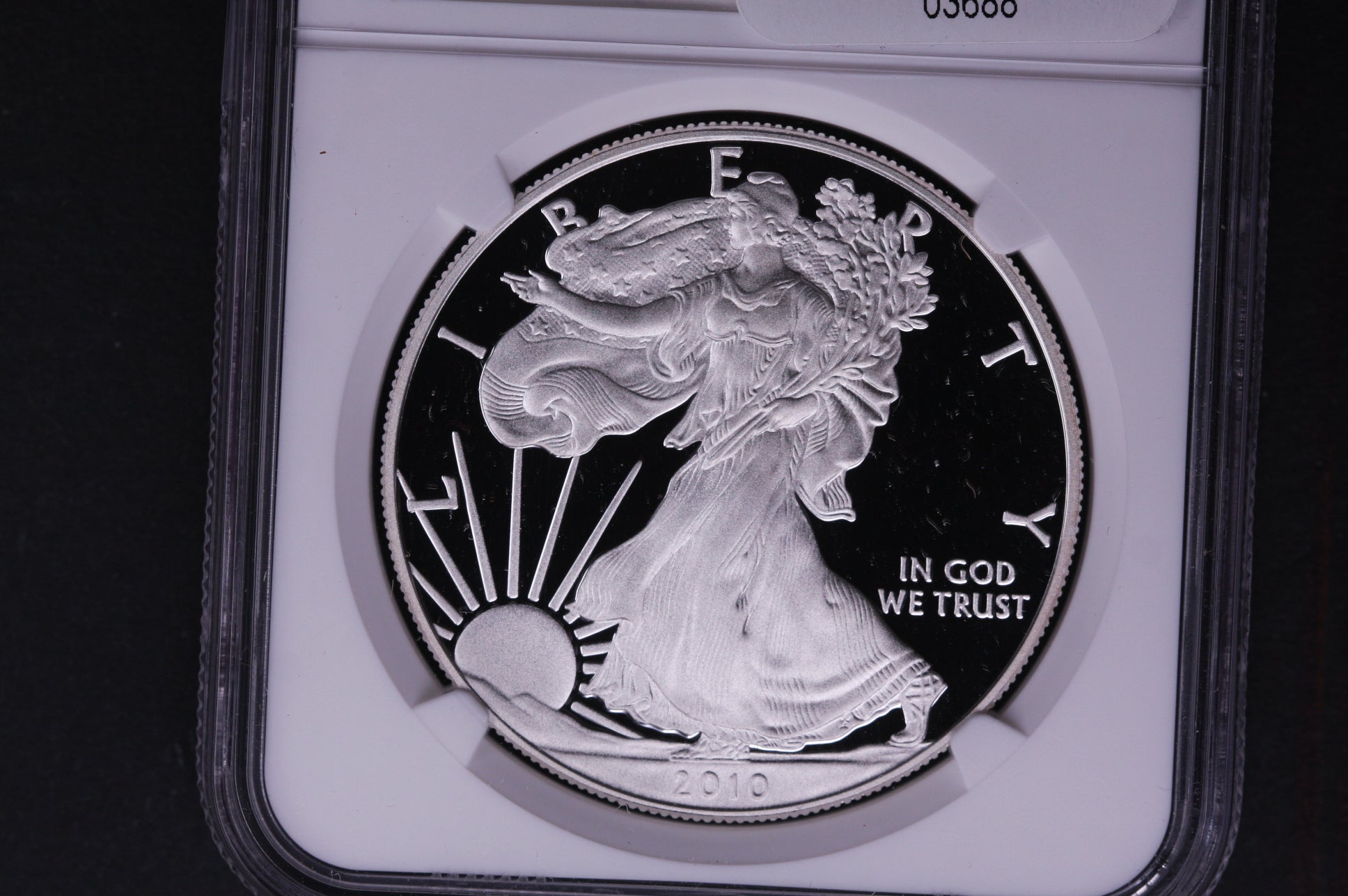 2010-W Silver Eagle $1. NGC Graded PF-70 Ultra Cameo. Store #AE0119