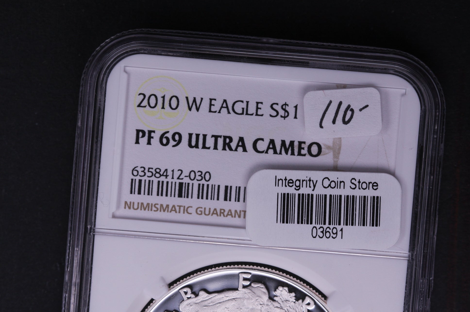 2010-W Silver Eagle $1. NGC Graded PF-69 Ultra Cameo. Store #AAE0122