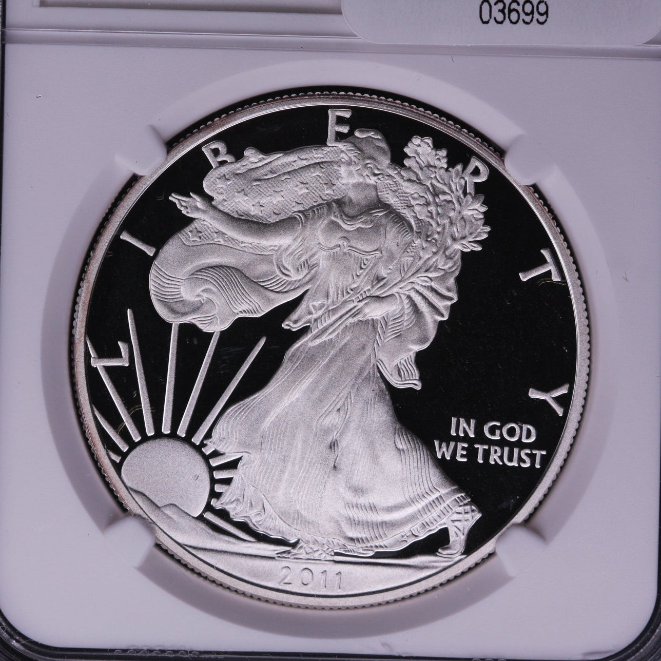 2011-W Silver Eagle $1. NGC Graded PF-70 Ultra Cameo, Store #AE0128