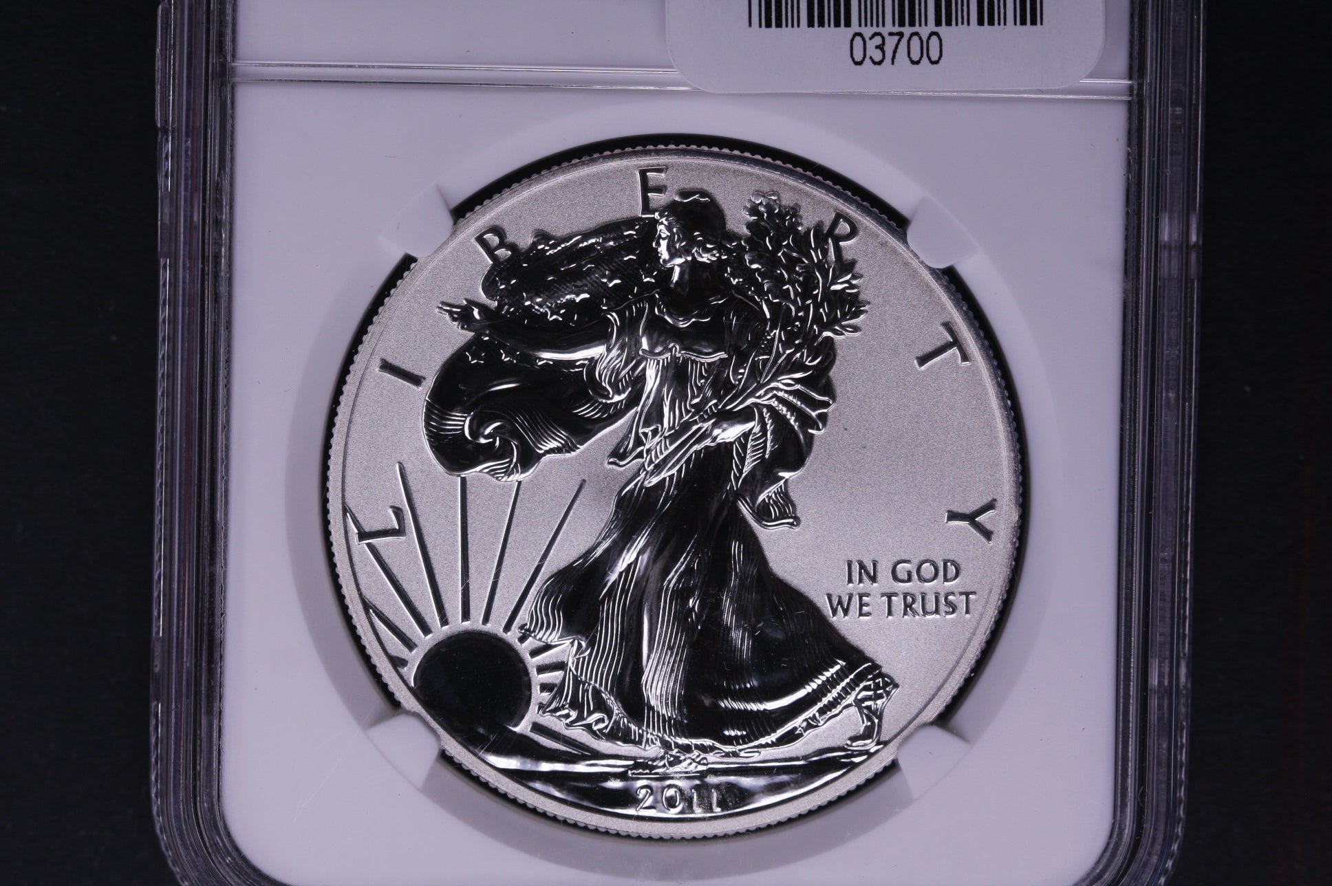 2011-P Silver Eagle $1. NGC Graded PF-70 Reverse Proof. Store #AE0126