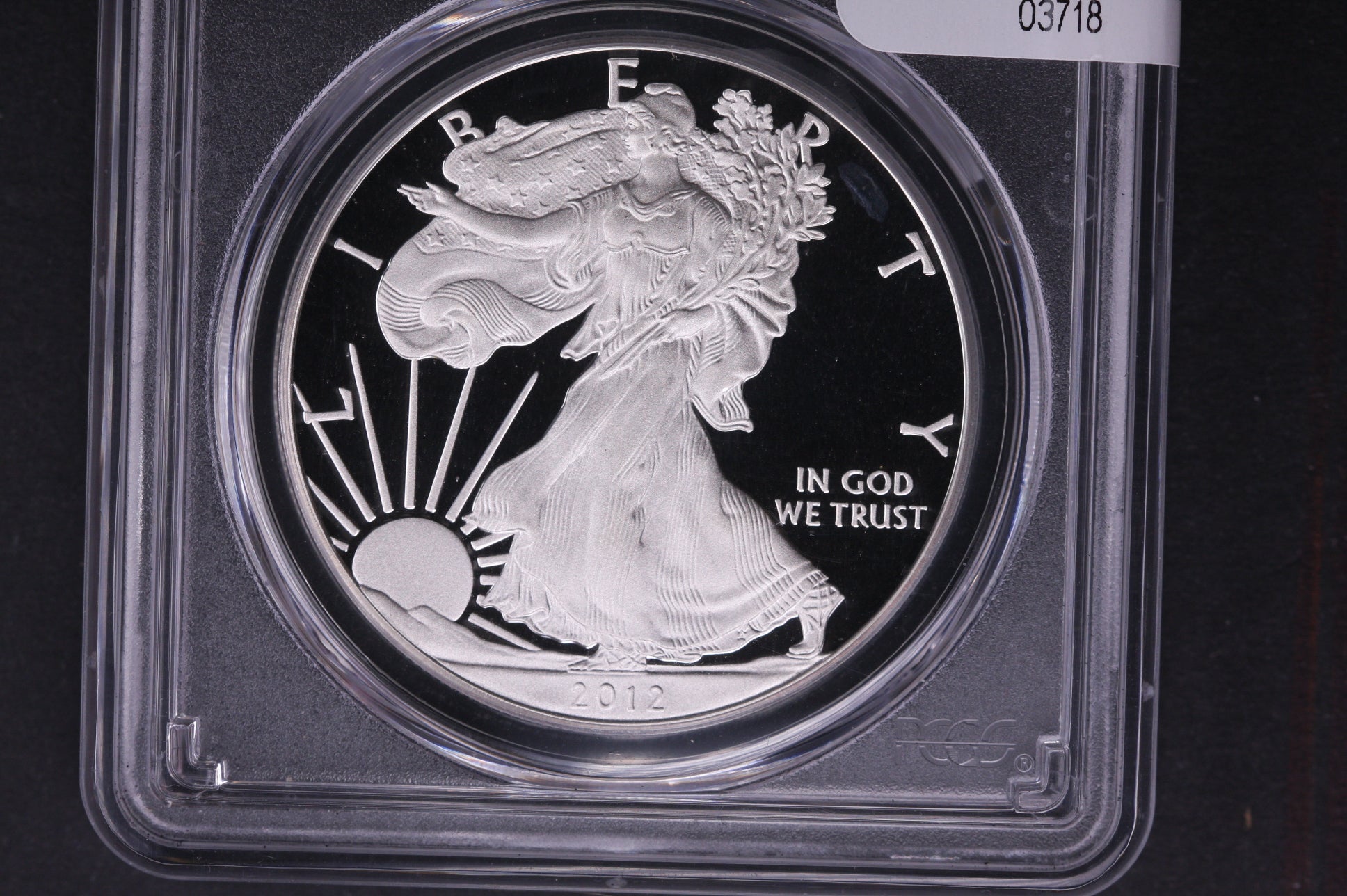 2012-S Silver Eagle $1. PCGS Graded PR-70 DCAM. Store #03718