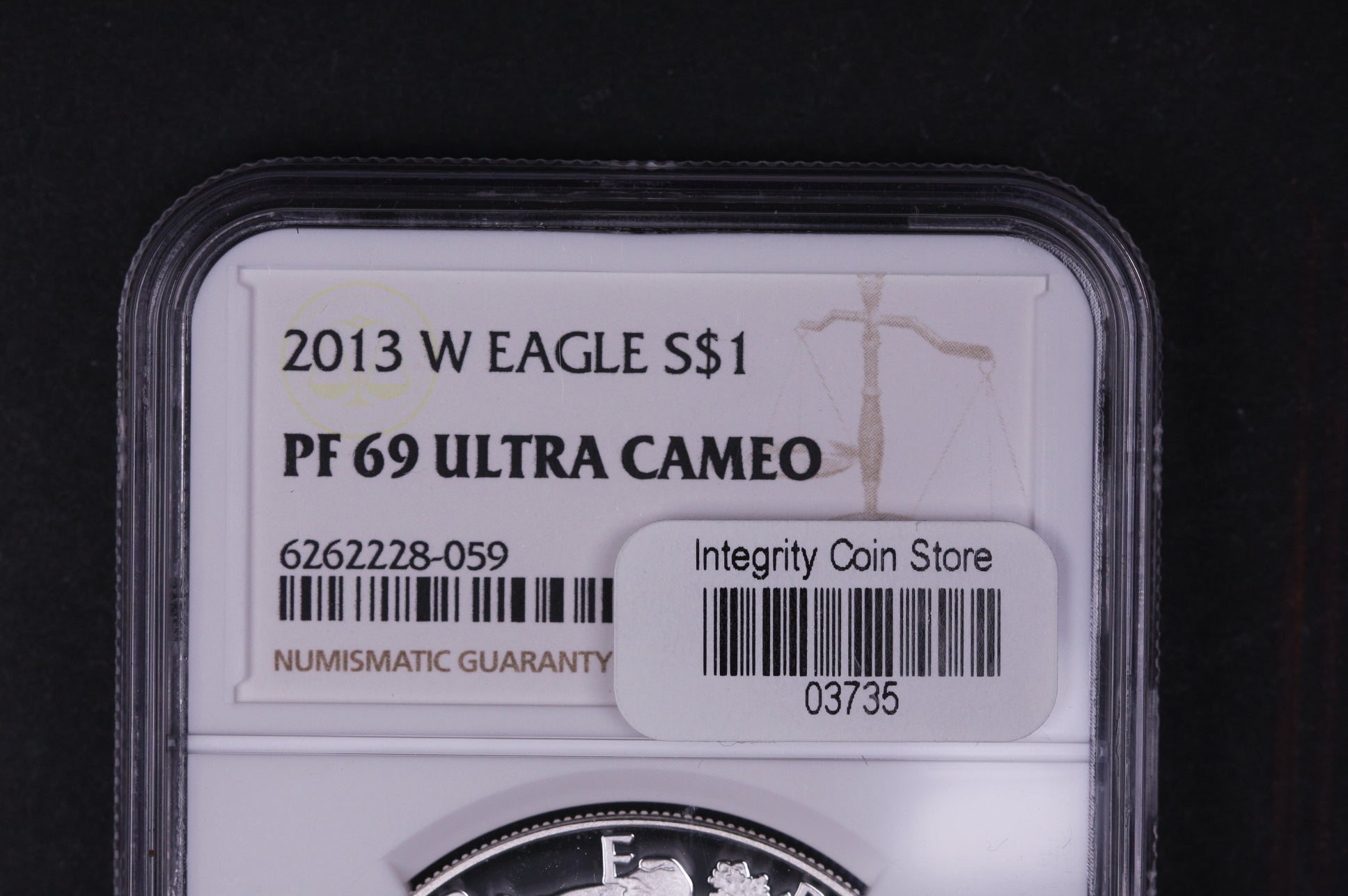 2013-W Silver Eagle $1. NGC Graded PF-69 Ultra Cameo, Store #03735