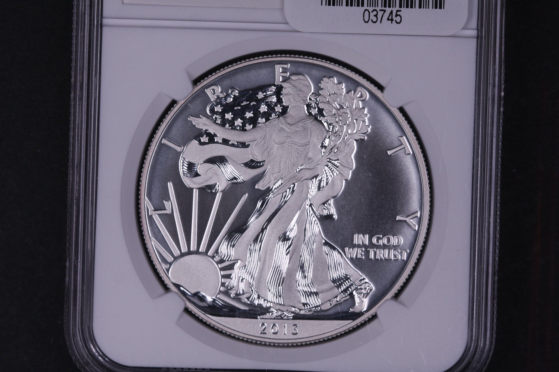 2013-W Silver Eagle $1. NGC Graded SP-70 Enhanced Finish, Store #03745