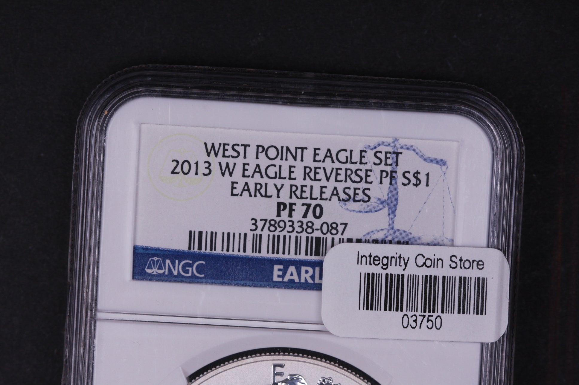 2013-W Silver Eagle $1. NGC Graded PF-70 Eagle Reverse, Store #03750