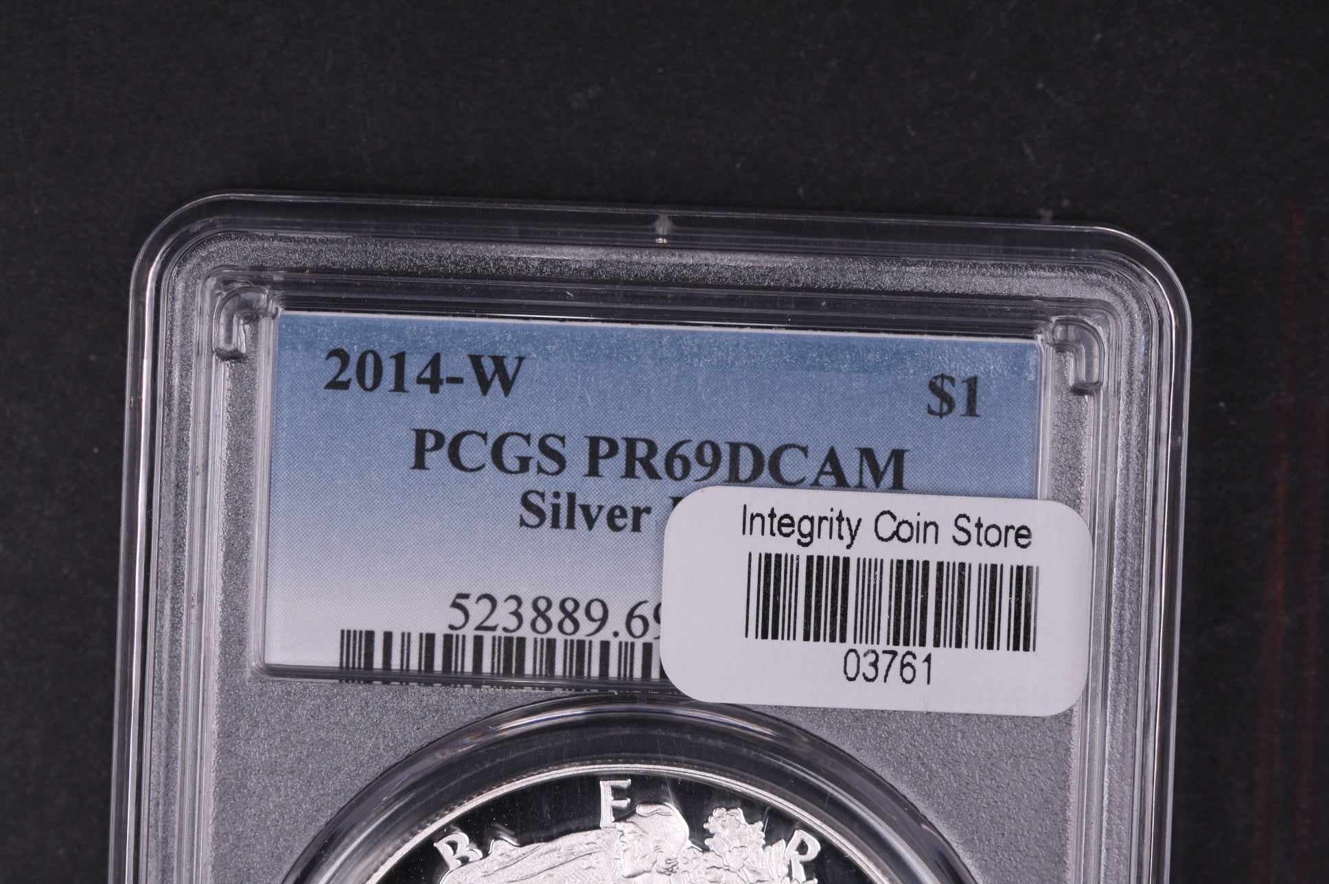 2014-W American Silver Eagle. PCGS PR-69 DCAM, #03761
