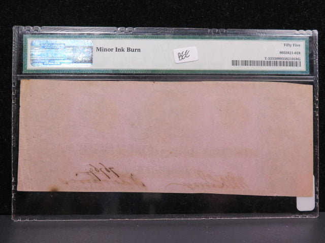 1862 $1 C.S.A. Note, Civil War Era Currency. PMG AU-55. Store Sale #04877