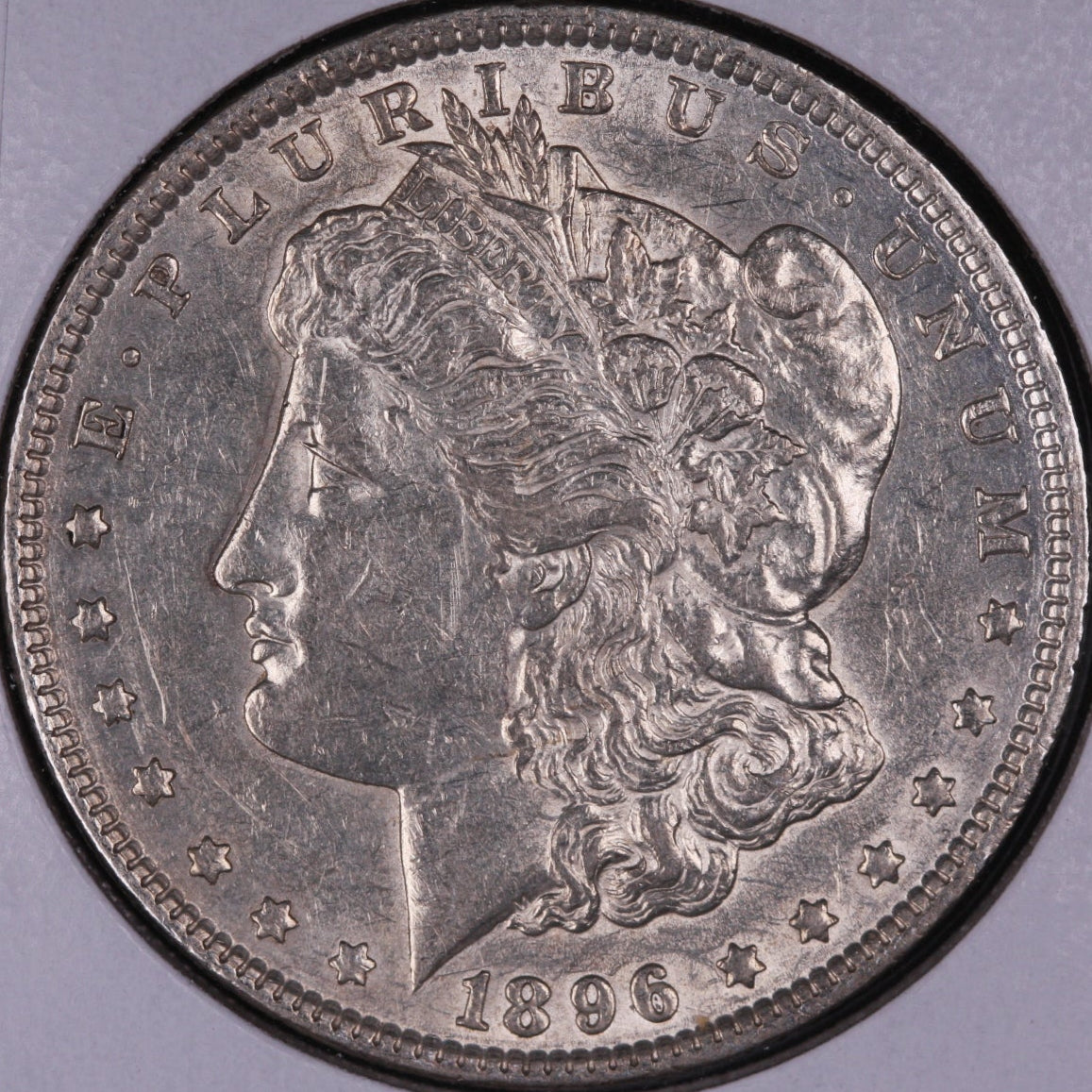 1896 Morgan Silver Dollar, Mint State Uncirculated Coin, Store #DR0363