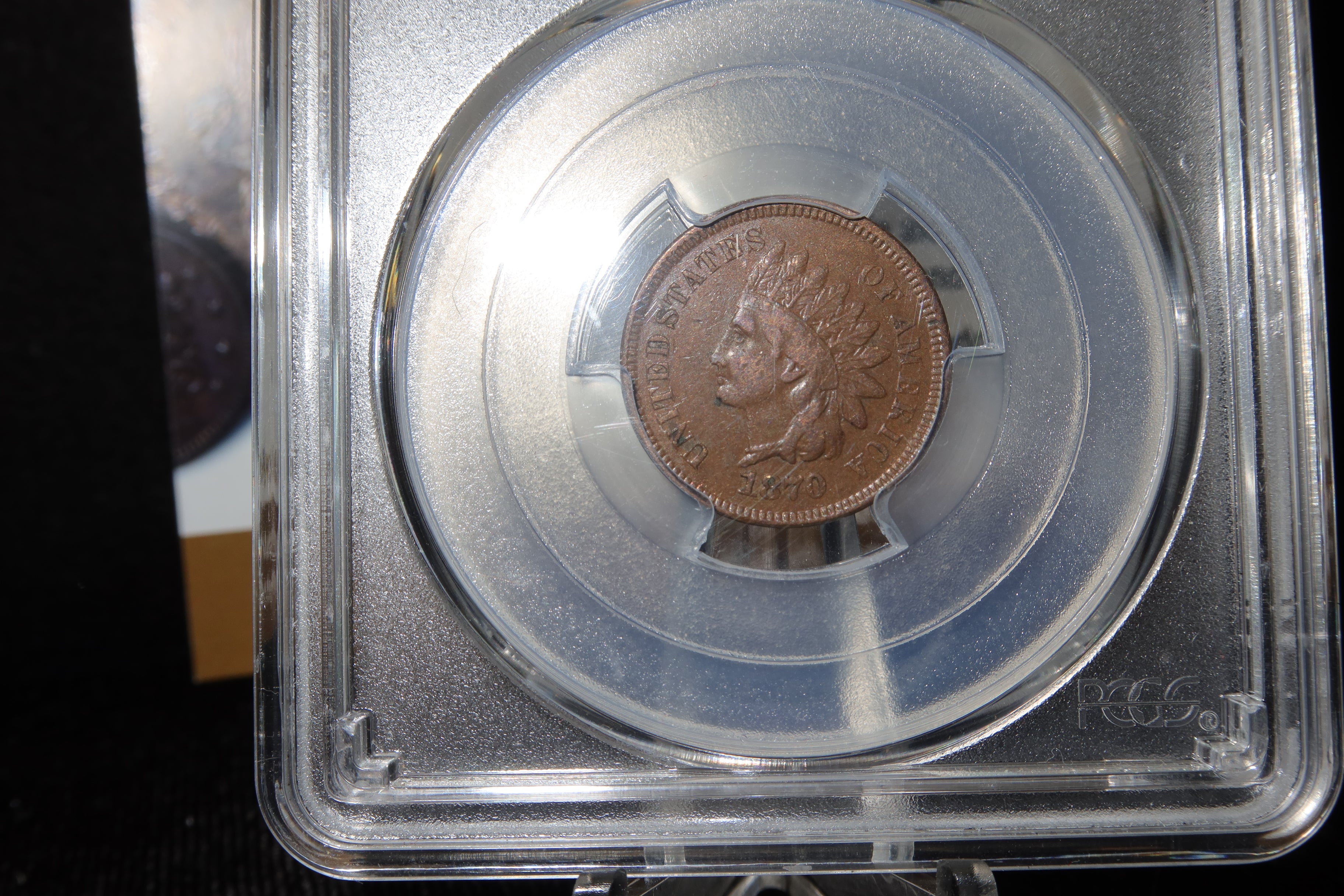 1870 Indian Head Small Cent. PCGS Graded VF20. Store # 08498