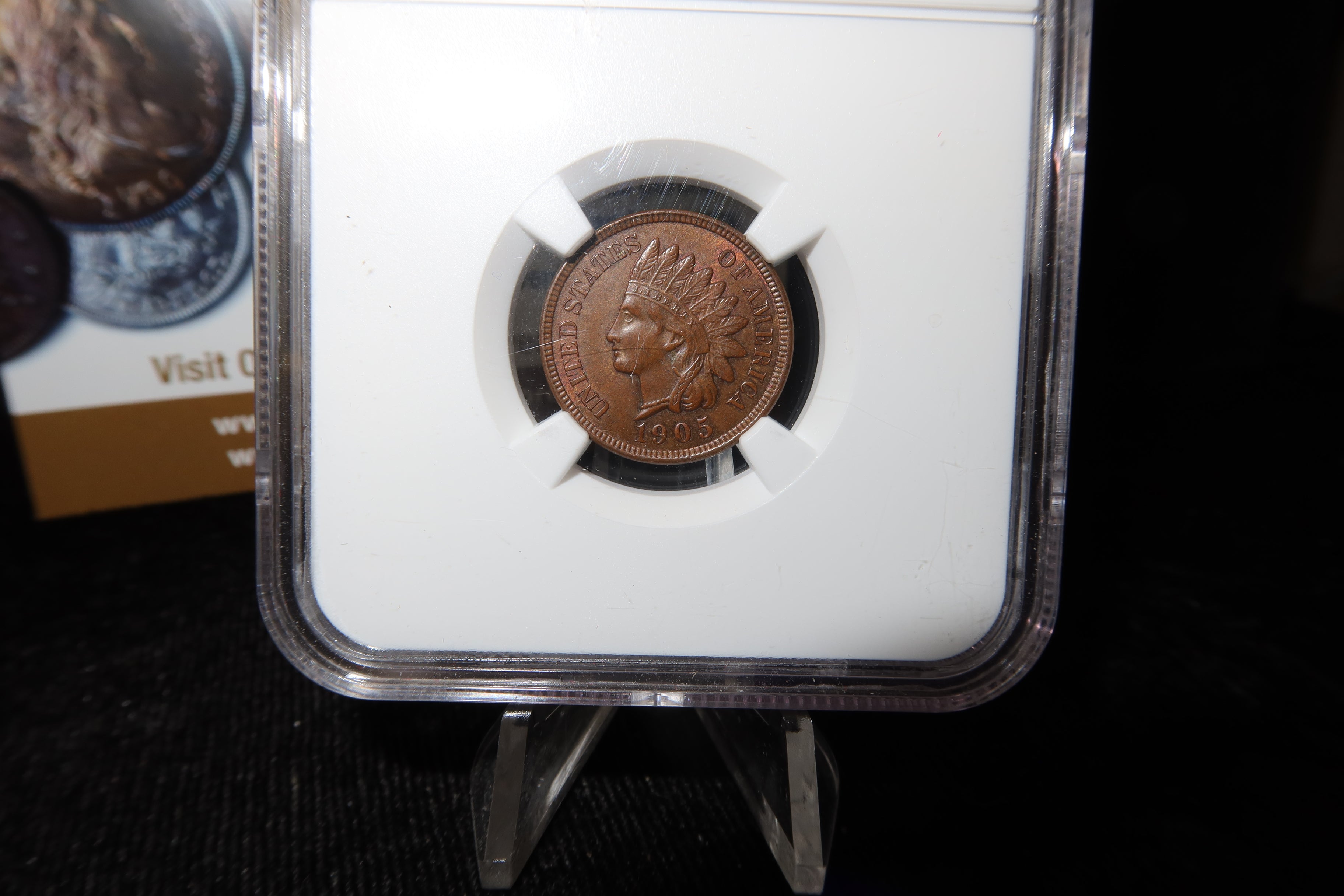 1905 Indian Head Small Cent. NGC Graded MS62 BN. Store # 08510