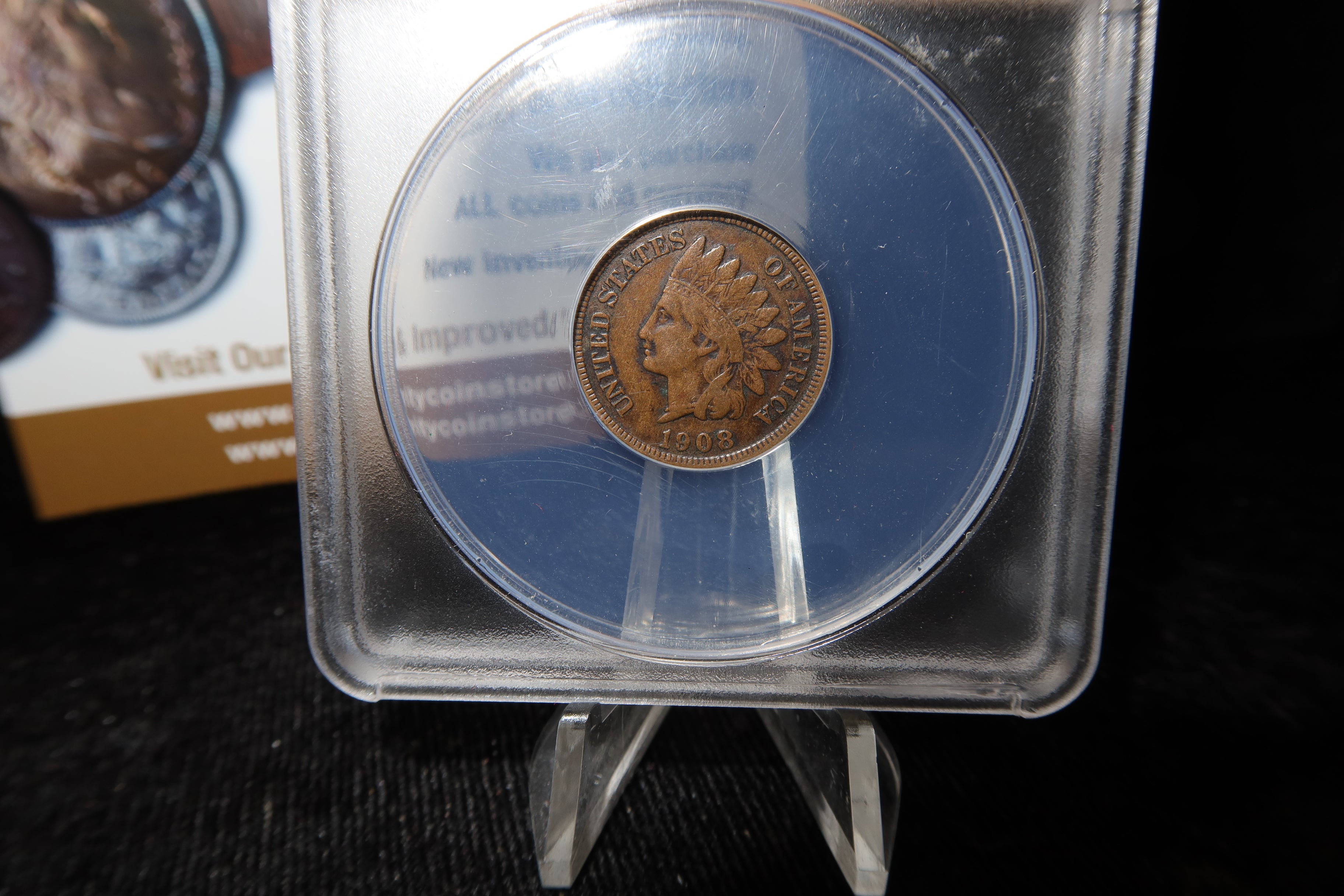 1908-S Indian Head Small Cent. ANACS Graded VF25. Store # 08511