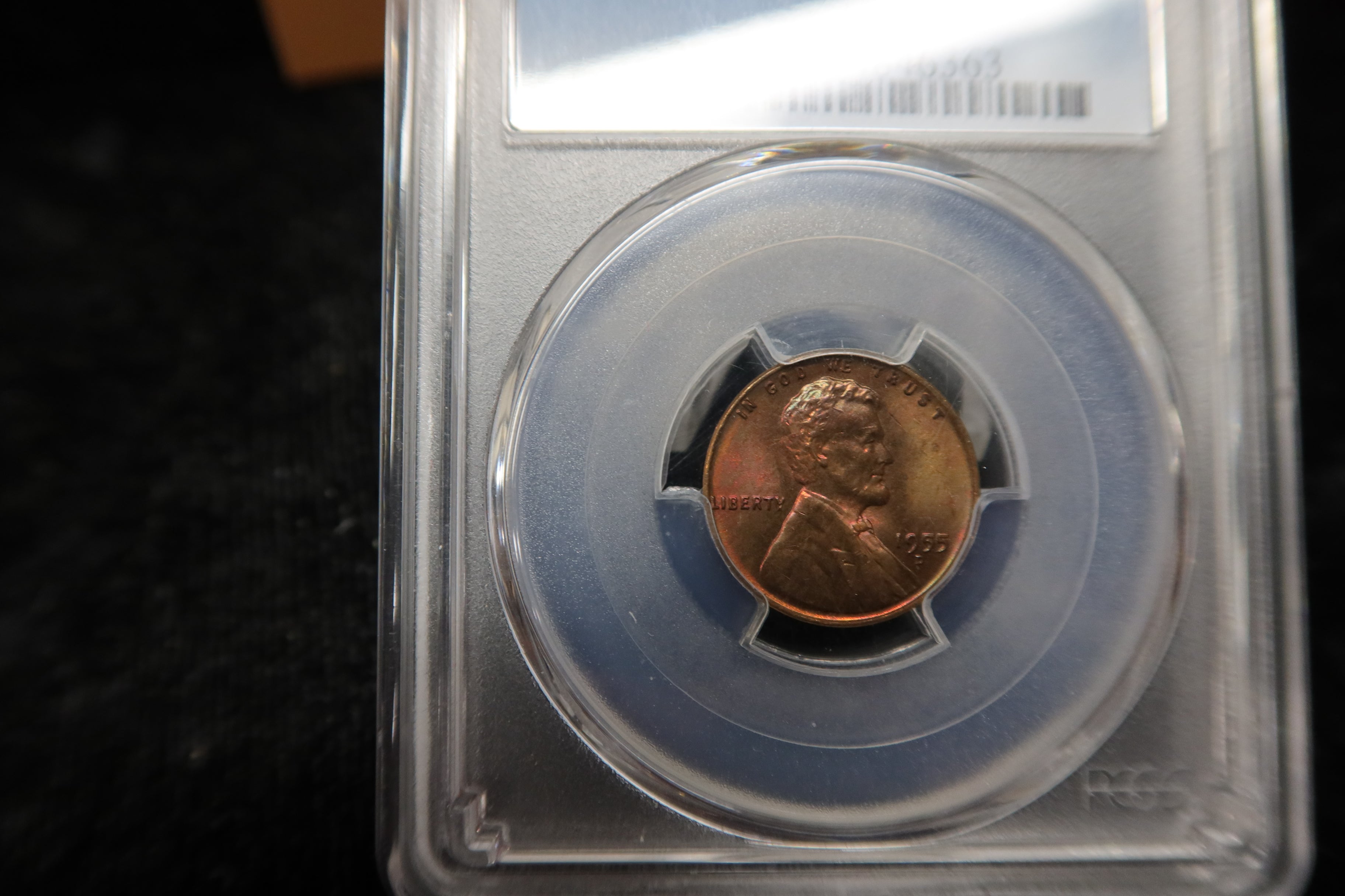 1955-D Lincoln Wheat Cent. PCGS Graded MS64 RB. Store # 08530