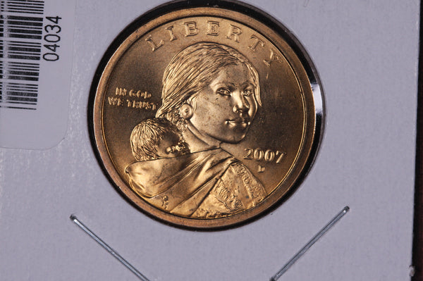 2007-D Sacagawea Dollar. Modern Dollar. Gem UN-Circulated. Store #04034